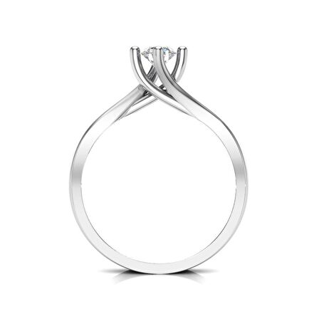 0.40 Karat G Renk Uluslararası Sertifikalı Pırlanta Tektaş Yüzük