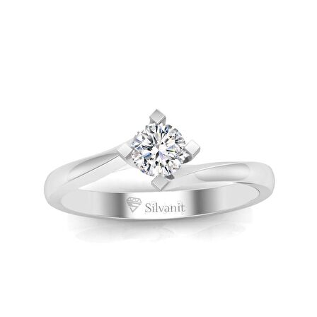 0,30 Karat F Renk Uluslararası Sertifikalı Pırlanta Tektaş Yüzük