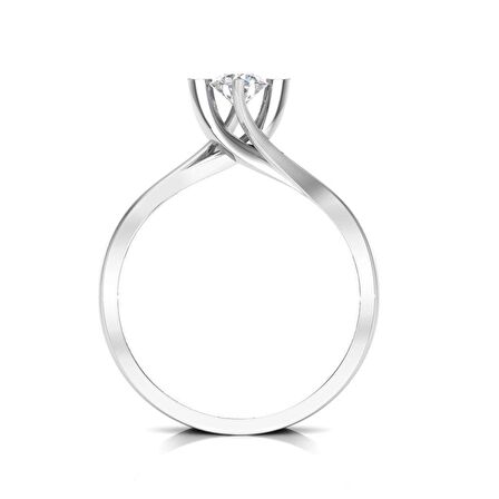 0,30 Karat G Renk Uluslararası Sertifikalı Pırlanta Tektaş Yüzük