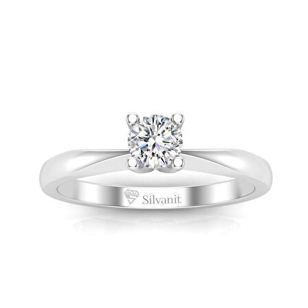 0,30 Karat G Renk Uluslararası Sertifikalı Pırlanta Tektaş Yüzük