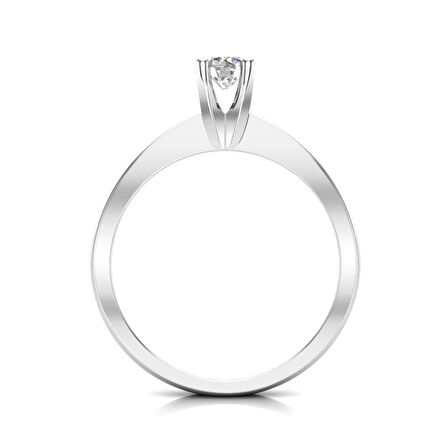 0,30 Karat G Renk Uluslararası Sertifikalı Pırlanta Tektaş Yüzük