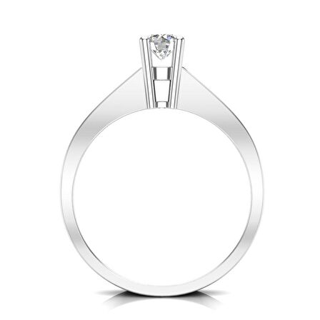 0,50 Karat H Renk Uluslararası Sertifikalı Pırlanta Tektaş Yüzük