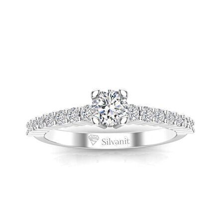 0,60 Karat G Renk Uluslararası Sertifikalı Pırlanta Tektaş Yüzük