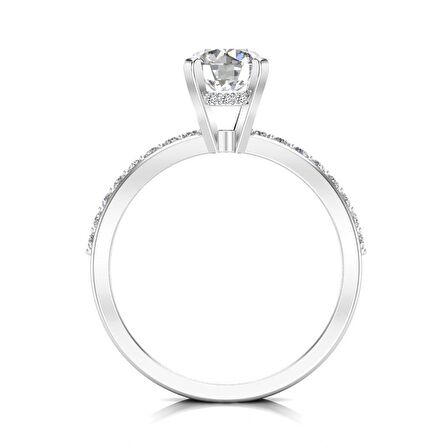 1,30 Karat H Renk Uluslararası  Sertifikalı Pırlanta Tektaş Yüzük