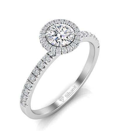 0,80 Karat G Renk Uluslararası Sertifikalı Pırlanta Tektaş Yüzük