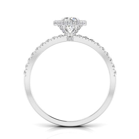 0,80 Karat G Renk Uluslararası Sertifikalı Pırlanta Tektaş Yüzük