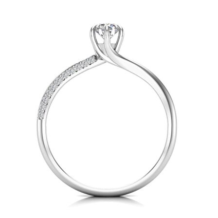 0,40 Karat  Pırlanta Tektaş Yüzük