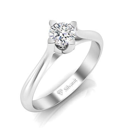 0,40 Karat G Renk Uluslararası Sertifikalı Pırlanta Tektaş Yüzük