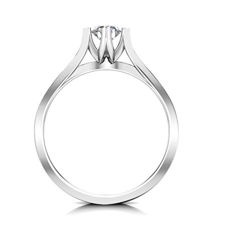 0,40 Karat G Renk Uluslararası Sertifikalı Pırlanta Tektaş Yüzük