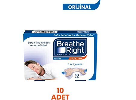 Breathe Right Burun Bandı Klasik Normal Boy 10'lu  810071800405