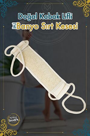 Doğal Kabak Lifli Ipli Banyo & Duş Sırt Kesesi, Banyo Lifi