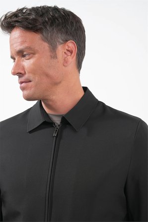 Siyah Berberi Yaka Slim Fit Mont 1007260155