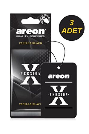 X Version Vanilla Black Oto Araç Kokusu 3lü