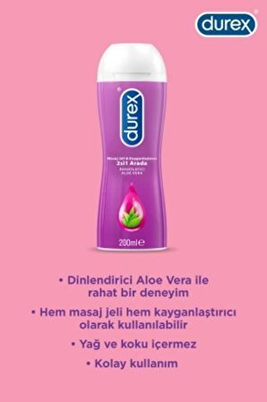 Aloe Vera Kayganlaştırıcı & Masaj Jeli, 200ml X 2