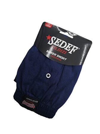 6 Adet Sedef Yıldızı Erkek Penye Boxer Düz Renk Boxer