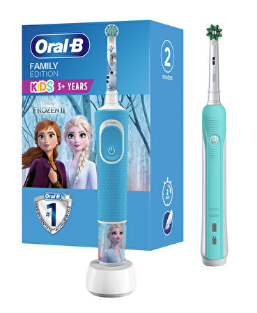 Oral-B Aile Paketi Pro 500 + D100 Frozen Şarjlı Diş Fırçası