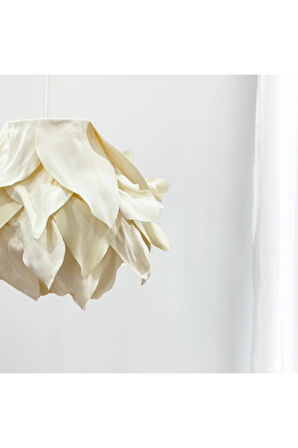 Lotus Krem Eva Sarkıt Aydınlatma Avize