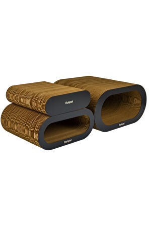 Rotipet Theta Karton Kedi Tırmalaması Siyah Small