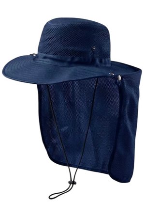 Tezzgelsin Erkek Ense Korumalı Fileli Safari Şapkası UV Güneş Korumalı İpli Outdoor Kamp ve Balıkçı Şapkası