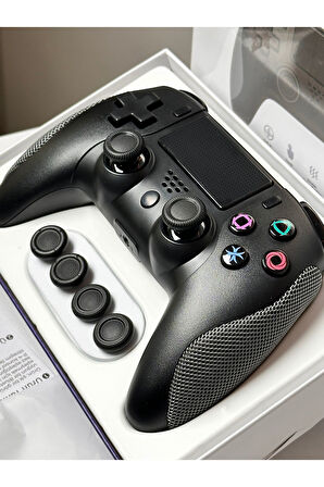 Premium Tasarım PS4 ve PC Uyumlu Kablosuz Oyun Kolu - Titreşimli Tam Fonksiyon (Bluetootlu Sıfır Gecikme) 