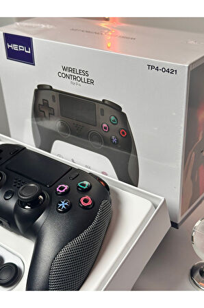 Premium Tasarım PS4 ve PC Uyumlu Kablosuz Oyun Kolu - Titreşimli Tam Fonksiyon (Bluetootlu Sıfır Gecikme) 