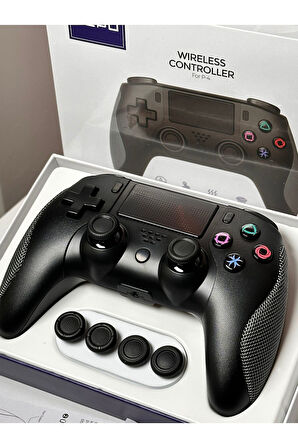 Premium Tasarım PS4 ve PC Uyumlu Kablosuz Oyun Kolu - Titreşimli Tam Fonksiyon (Bluetootlu Sıfır Gecikme) 