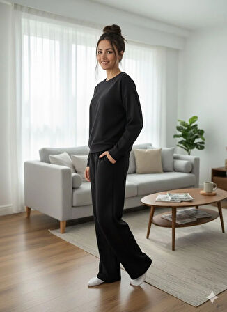 KADIN OYSHO KUMAŞ EŞOFMAN TAKIMI