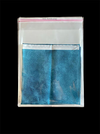 100 Adet 25x35 Cm Bantlı Yapışkanlı Şeffaf Opp Jelatin Poşet, Şeffaf Poşet ( 25x30+5 Cm)