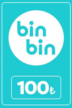 BinBin 100 TL Cüzdan Kodu