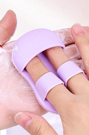 Silikon Yüz ve El Temizleme Fırçası Peeling Etkili Gözenek Temizleyici Masaj Aparatı