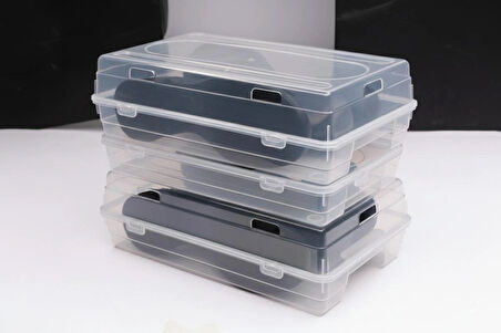 10 ADET ŞEFFAF ERKEK AYAKKABI SAKLAMA KUTUSU- HAVA KANALLI-AYAKKABI DÜZENLEYİCİ 