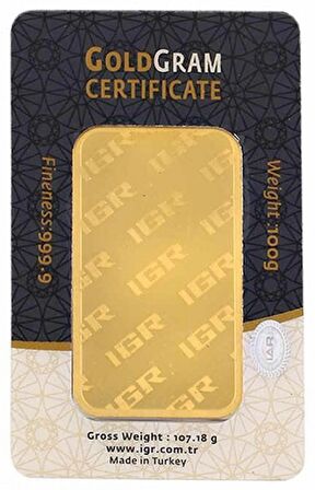 100 gr 999.9 IAR Gram Külçe Altın