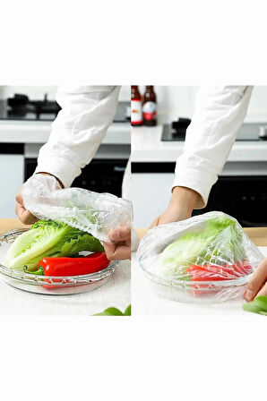 100 Adet Tazeliği Koruyan Tencere Tava Bonesi | Tazeliği koruyan torba