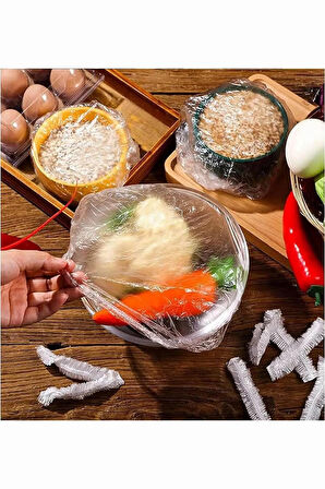 100 Adet Tazeliği Koruyan Tencere Tava Bonesi | Tazeliği koruyan torba