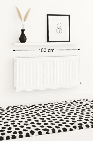 100 cm Mat Beyaz Mdf Petek Üstü Raf Gizli Montaj Ahşap Duvar Rafı Ahşap
