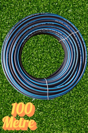 Termo Kauçuklu Bahçe Hortumu 100 Metre Dayanıklı 3 Katlı Sağlam Su Sulama Yıkama Hortum 12.5 mm 1/2"