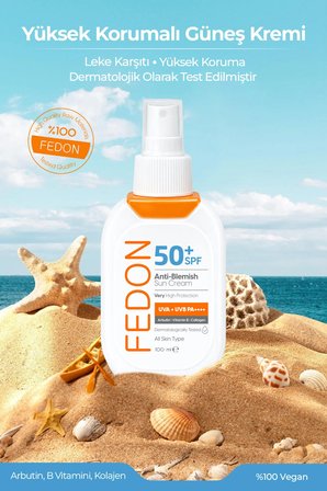 Kabin Boy Spf 50 Güneş Kremi Suya Dayanıklı Uva Uvb Arbutin Vitamin B Kolajen Yüksek Koruma Güneş Kremi 100ml