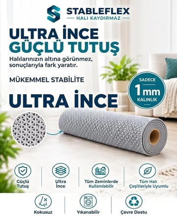Halı Kaydırmaz Mat Üstün Tutuş Performansı -Halı Yatak Minder Sabitleyici