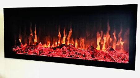 14 EFEKT DEKORATİF ŞÖMİNE BLUETOOOTH+KUMANDA+ÇITIRTI 100x25X16 CM
