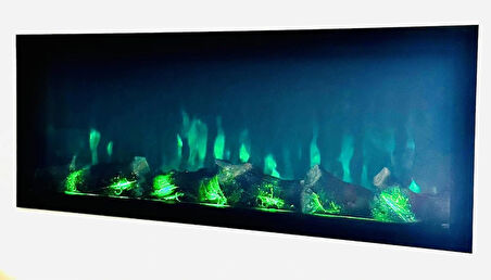 14 EFEKT DEKORATİF ŞÖMİNE BLUETOOOTH+KUMANDA+ÇITIRTI 100x25X16 CM