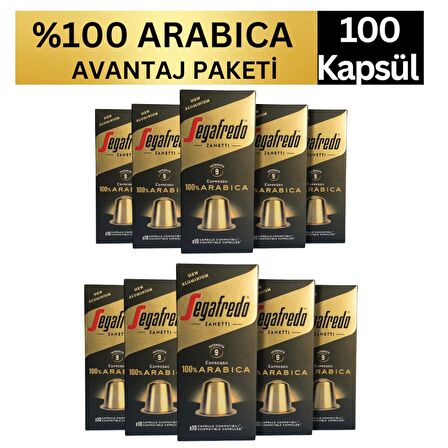 Segafredo %100 Arabica Nespresso Uyumlu Kapsül Kahve 100 Adet