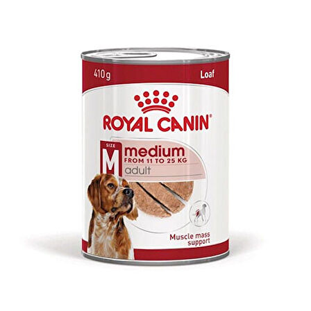 Royal Canin Loaf Mousse Orta Irk Ezme Yetişkin Köpek Konservesi 6 Adet 410 Gr 