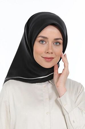 Levidor Twill İpek Eşarp Siyah