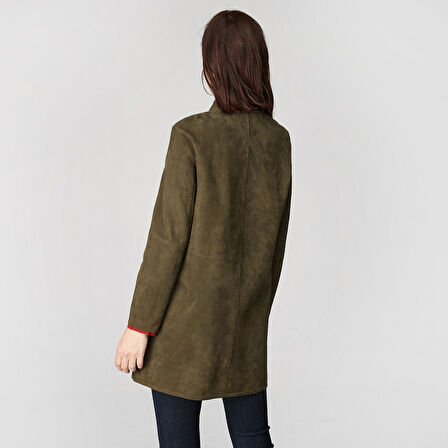 Simonetta Kadın Çift Taraflı Deri Pardösü