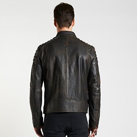 Nancy Vintage Erkek Deri Mont