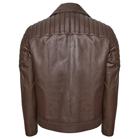 Desa Kahve Nereo Erkek Deri Biker Mont
