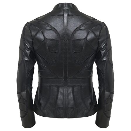 Origa Kadın Yaprak Panelli Deri Ceket