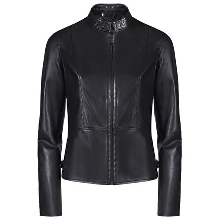 Paride Siyah Kadın Deri Ceket