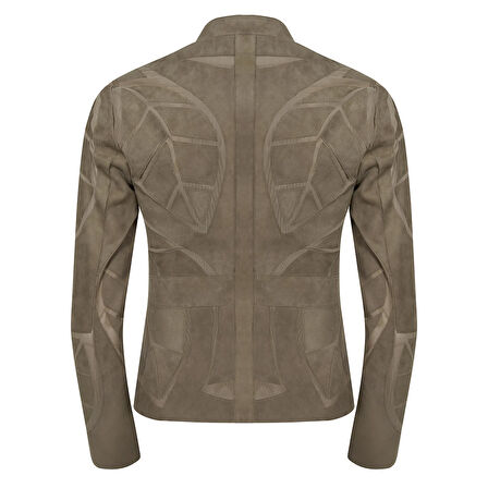 Origa Kadın Yaprak Panelli Deri Ceket