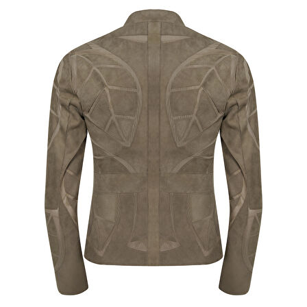 Origa Kadın Yaprak Panelli Deri Ceket